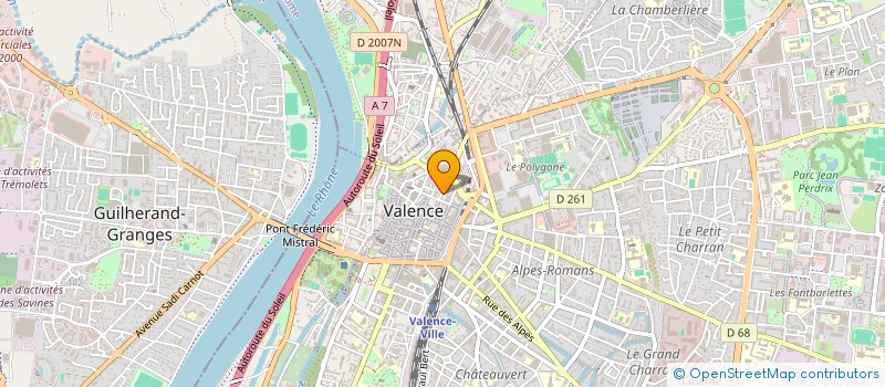 localisation de l'entreprise B & P IMMOBILIER  VALENCE