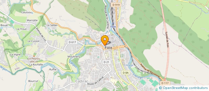 localisation de l'entreprise B.P.J.E.P.S. à FOIX