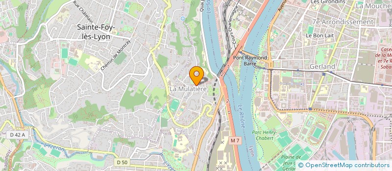 localisation de l'entreprise B.P.L & ROMAINE BAT 69  LA MULATIERE