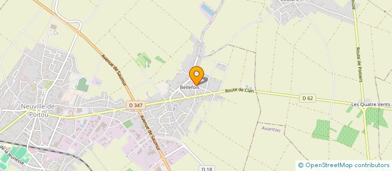 localisation de l'entreprise B.P.M  NEUVILLE-DE-POITOU