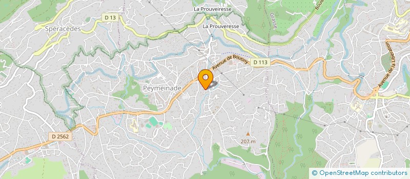 localisation de l'entreprise B.P.M  PEYMEINADE