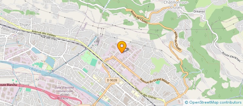 localisation de l'entreprise B.P.M.H  CUVAT