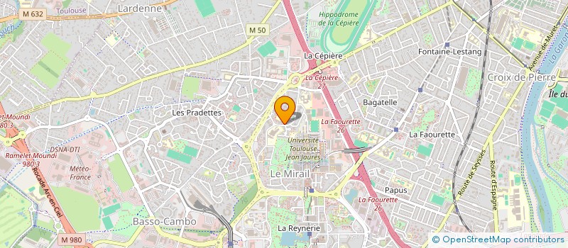 localisation de l'entreprise B.P.M. PRODUCTION à TOULOUSE