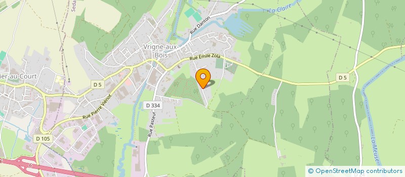localisation de l'entreprise B.P.M.R à VRIGNE AUX BOIS