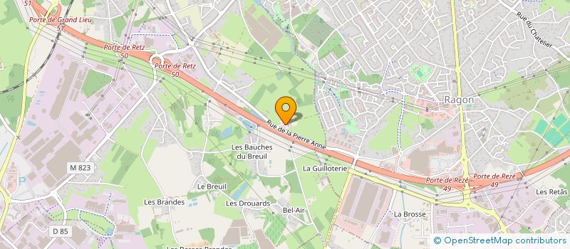 localisation de l'entreprise B.P.O.  BOUGUENAIS