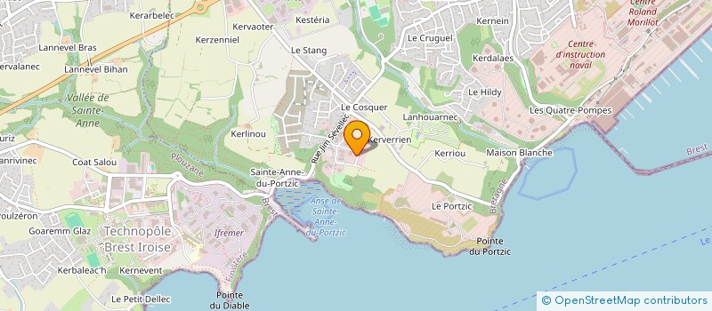 localisation de l'entreprise B.P.O. BAT  BREST