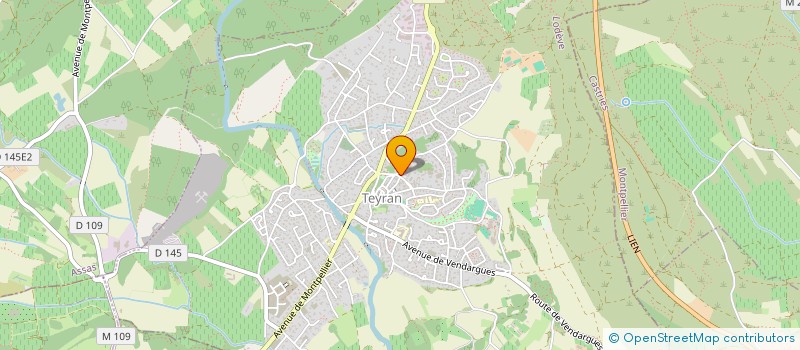 localisation de l'entreprise B.P.P.  TEYRAN