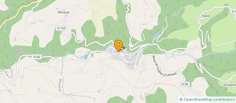 localisation de l'entreprise B.P.P. ELIAN ET JEAN PATRICK  COUPIAC