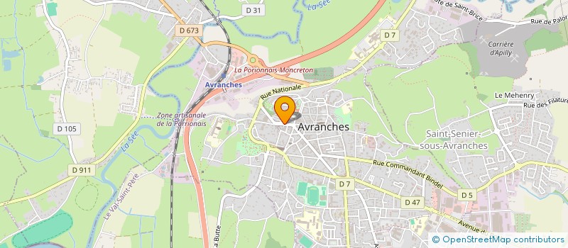 localisation de l'entreprise B&P PARTNERS  AVRANCHES