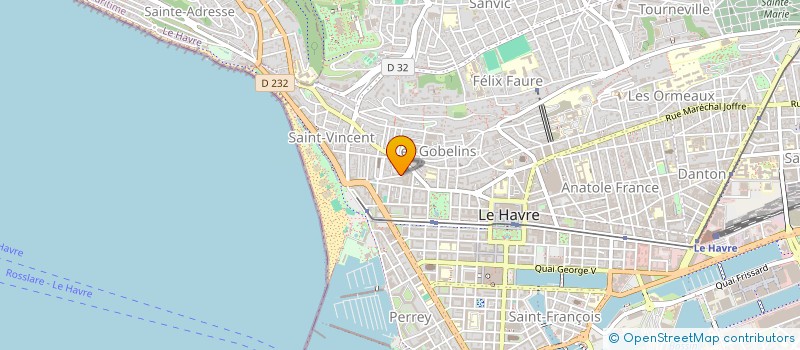 localisation de l'entreprise B.P.R à LE HAVRE