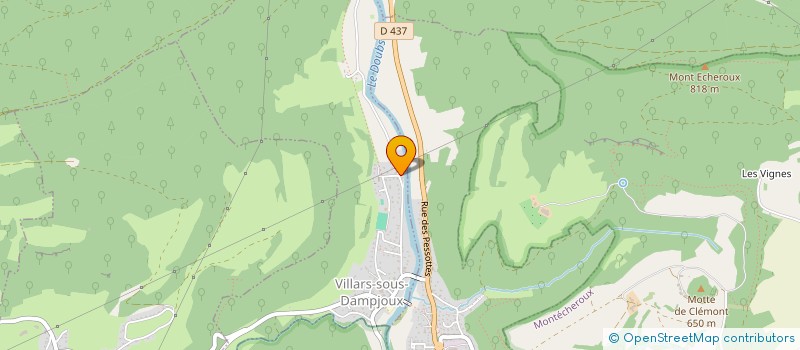 localisation de l'entreprise B.P. ROY  VILLARS-SOUS-DAMPJOUX