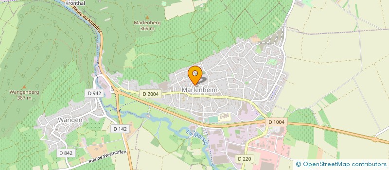 localisation de l'entreprise B.P. & S.  MARLENHEIM