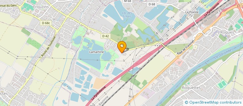 localisation de l'entreprise B.P.S.J HOLDING  ROQUES