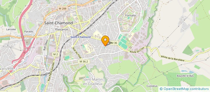 localisation de l'entreprise B.P.T.CHEVALIER  SAINT-CHAMOND