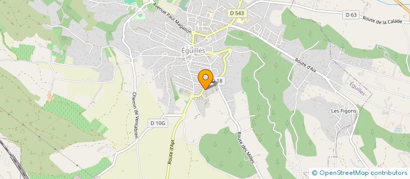 localisation de l'entreprise B.P-T.P  EGUILLES