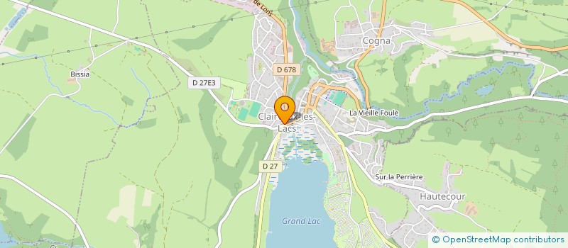 localisation de l'entreprise B.P.T.S.  CLAIRVAUX-LES-LACS