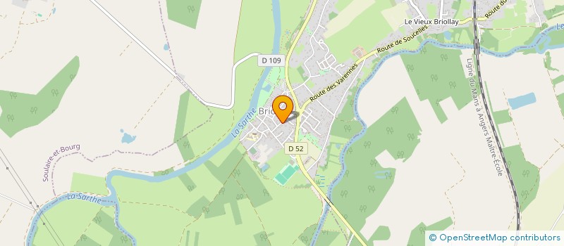 localisation de l'entreprise B-PEC à BRIOLLAY