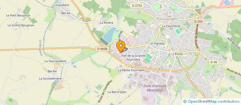 localisation de l'entreprise B PLAC OUVERTURE à POUZAUGES
