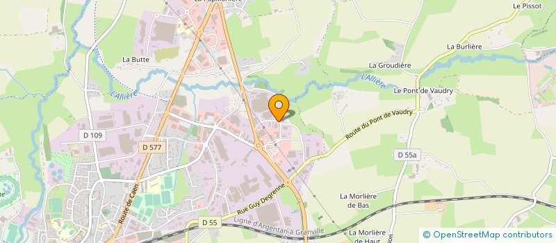 localisation de l'entreprise B'PLAST à VIRE-NORMANDIE