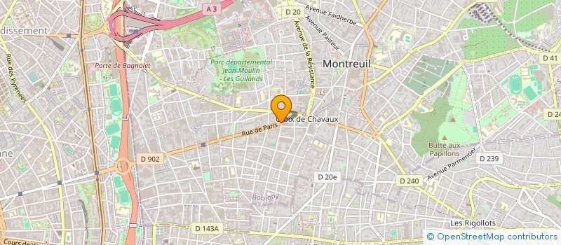 localisation de l'entreprise B+PLOMBERIE à MONTREUIL