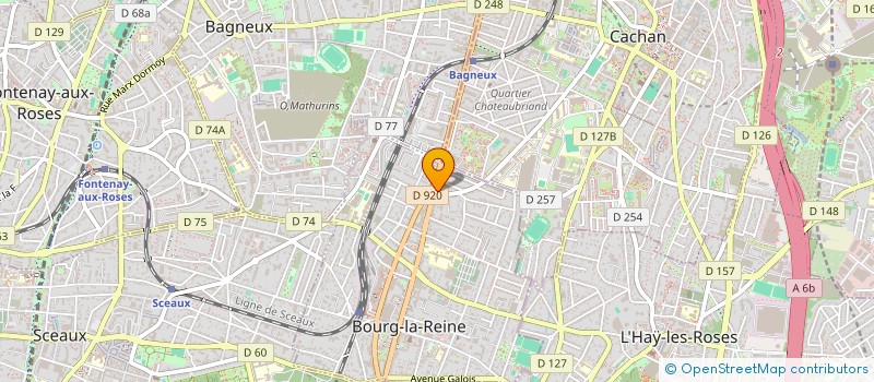 localisation de l'entreprise B PLOMBERIE CHAUFFAGE IDF à BOURG-LA-REINE