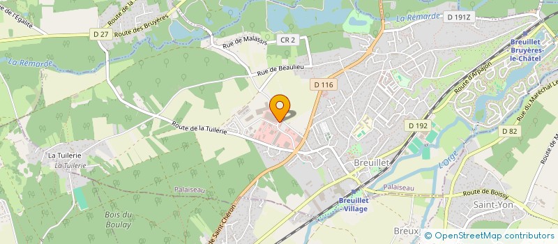 localisation de l'entreprise B PRINT à BREUILLET