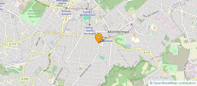 localisation de l'entreprise B. PRO-BAT-RENOV à MONTFERMEIL