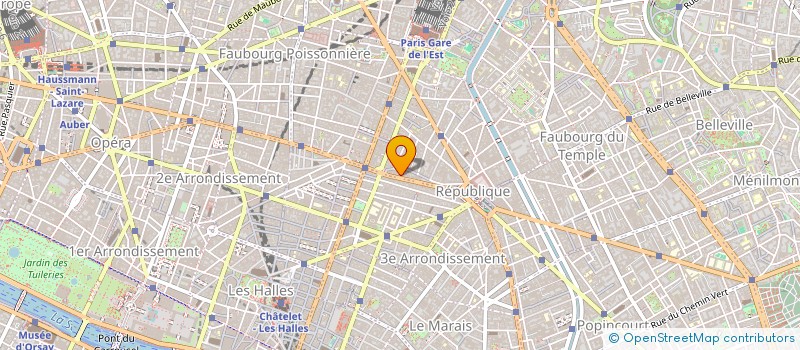 localisation de l'entreprise B PRODUCTION à PARIS
