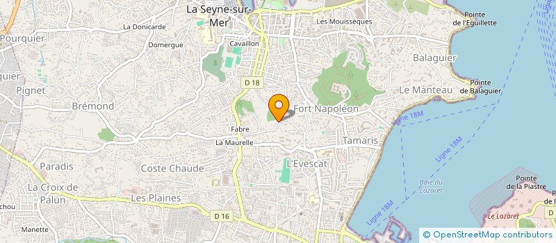 localisation de l'entreprise B PROJECTS à LA SEYNE-SUR-MER