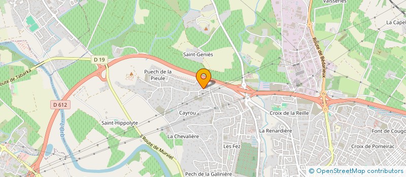 localisation de l'entreprise B. PROMACAT  BEZIERS