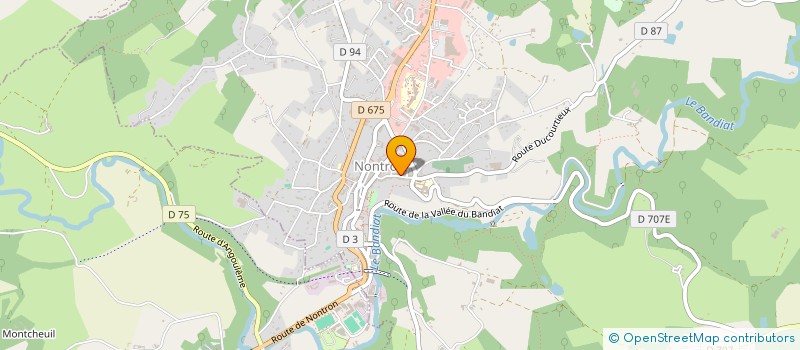 localisation de l'entreprise B. Q-BE  NONTRON