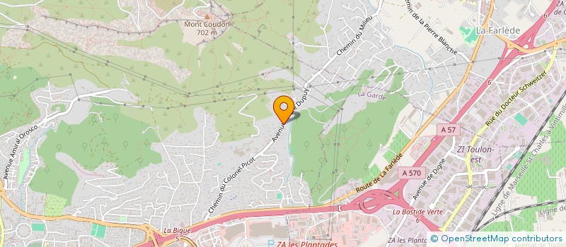 localisation de l'entreprise B.R.2I.  LA VALETTE-DU-VAR