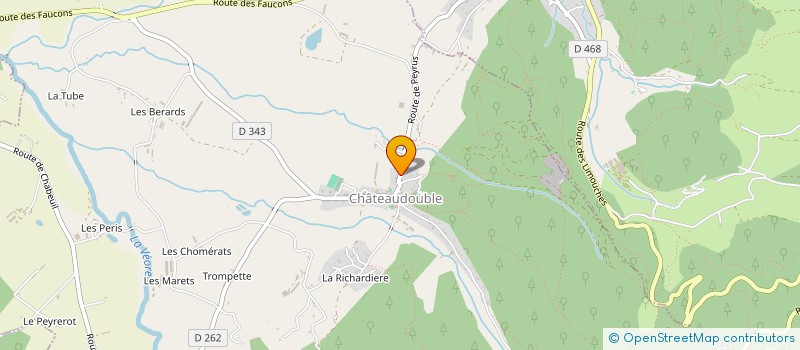 localisation de l'entreprise B.R. à CHABEUIL