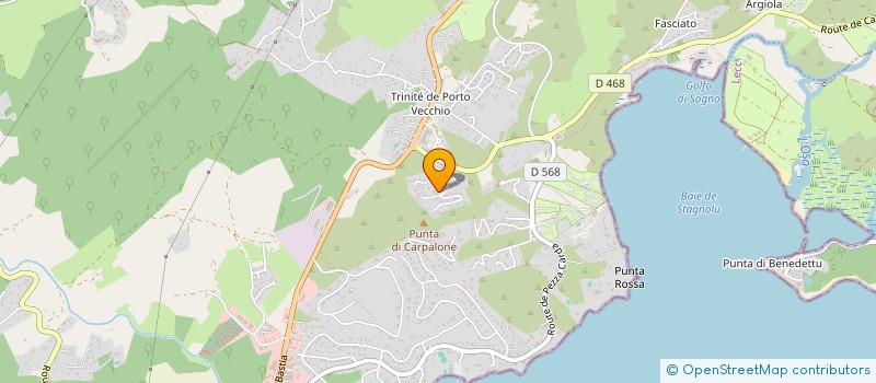 localisation de l'entreprise B.R à PORTO-VECCHIO