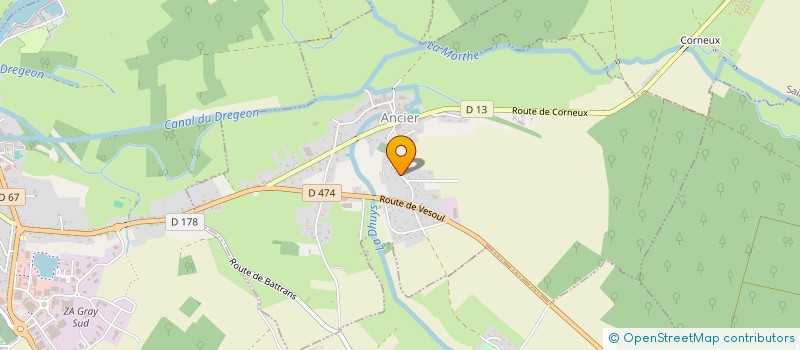 localisation de l'entreprise B.R.  ANCIER