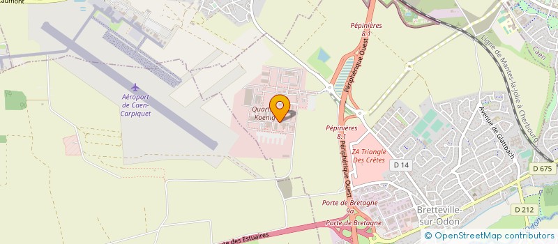 localisation de l'entreprise B.R.A.C.  BRETTEVILLE-SUR-ODON