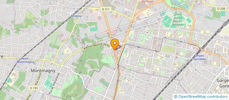 localisation de l'entreprise B R A D à SARCELLES