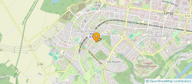 localisation de l'entreprise B R A DECO  CERGY