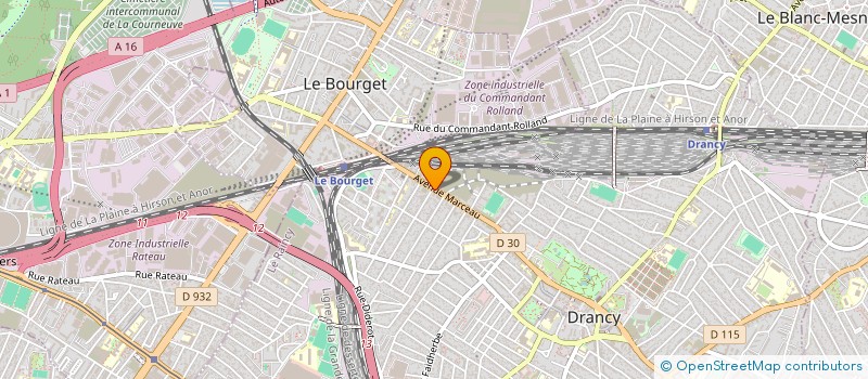 localisation de l'entreprise B.R.A. FRUITS ET LEGUMES à DRANCY