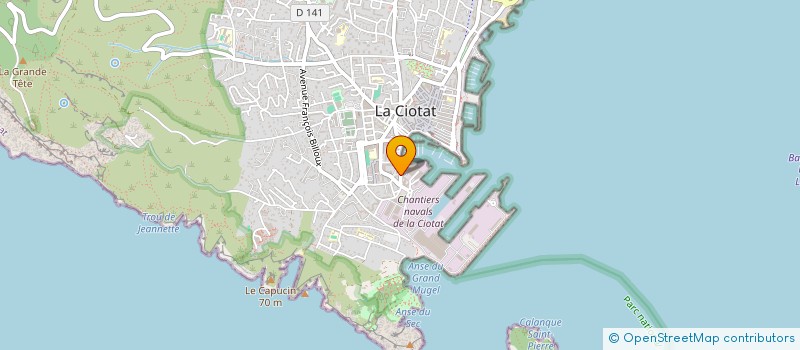 localisation de l'entreprise B.R.A.S.S.  LA CIOTAT