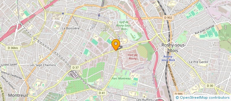 localisation de l'entreprise B.R AUTO à MONTREUIL
