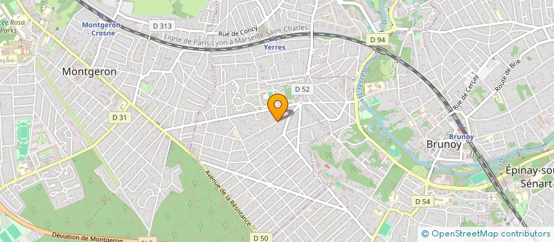 localisation de l'entreprise B.R.C  YERRES