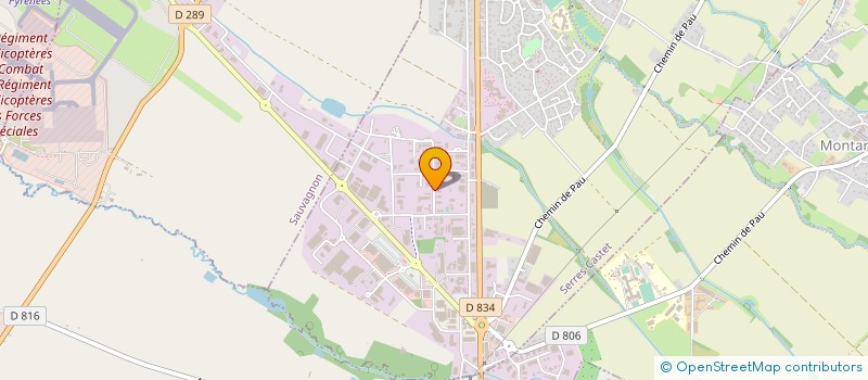 localisation de l'entreprise B.R.C  SERRES-CASTET