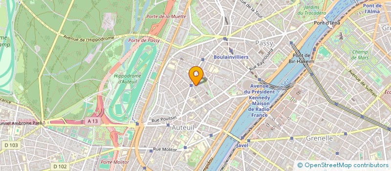 localisation de l'entreprise B R C  PARIS