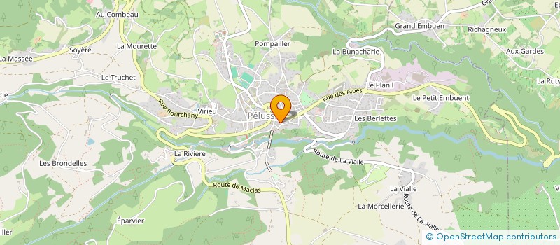 localisation de l'entreprise B.R.C. à PELUSSIN