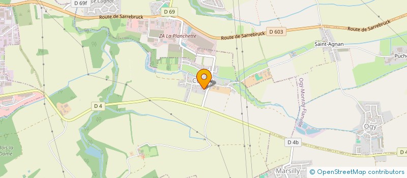 localisation de l'entreprise B.R.C. BAT  COINCY