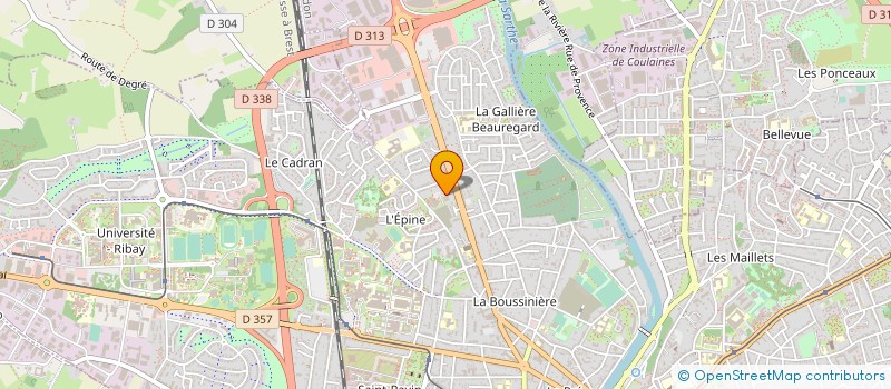localisation de l'entreprise B.R.C. FORMATION à LE MANS