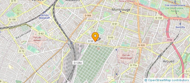 localisation de l'entreprise B.R. CONCEPT  MONTROUGE