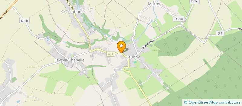 localisation de l'entreprise B.R. CONSTRUCTION  JEUGNY