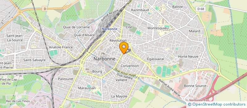localisation de l'entreprise B R D  NARBONNE